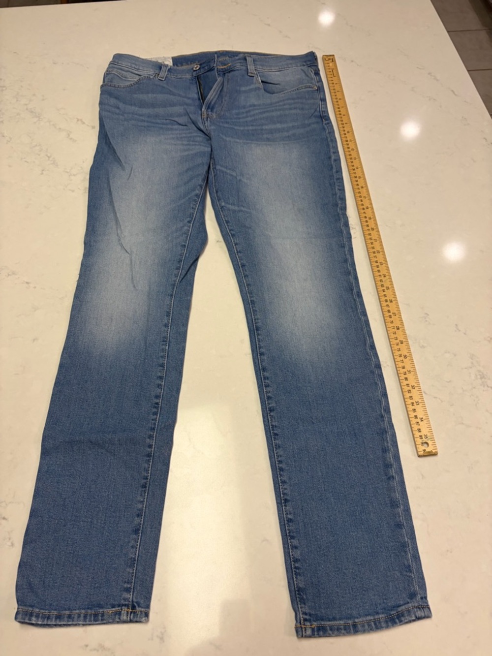 A-019 SKINN Women's Straight-Leg Jeans in Light Blue Wash